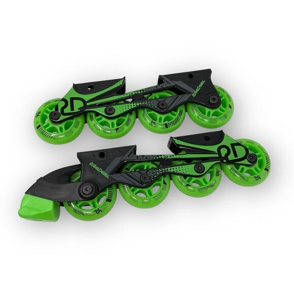 Roller Derby Blade Wheels Replacement for Roller Inline Green Black - Picture 1 of 6